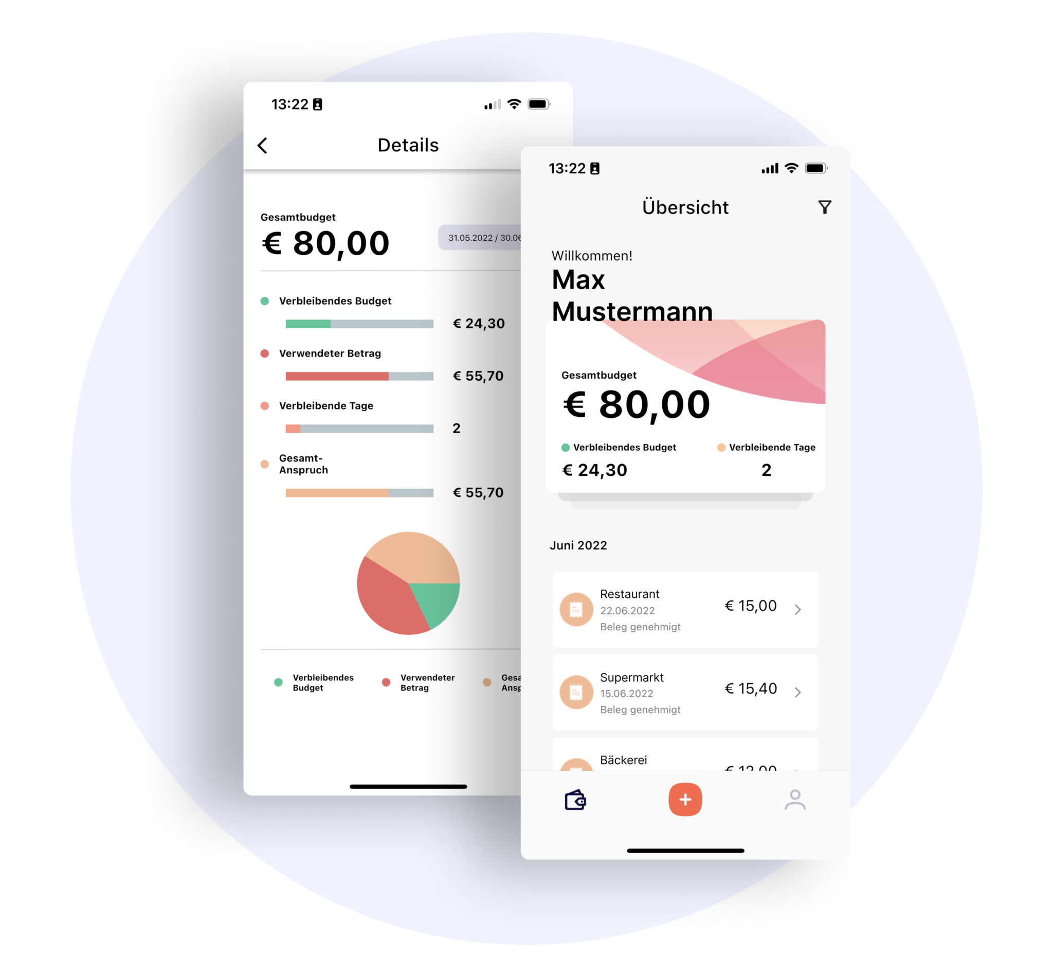 Die digitale Essensmarke in Form einer App